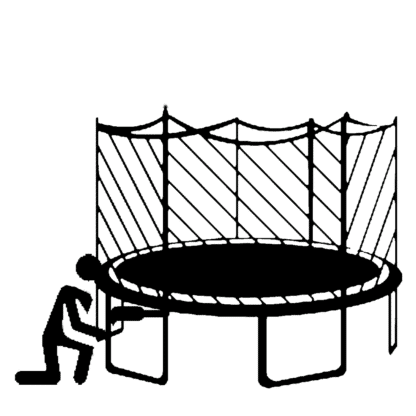 AlleyOOP 14 ft Variable Bounce Trampoline with Enclosure - Leisure Installs