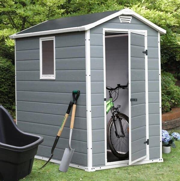 Install Only Keter 4-ft x 6-ft Manor Gable Resin Storage Shed Leisure  Installs
