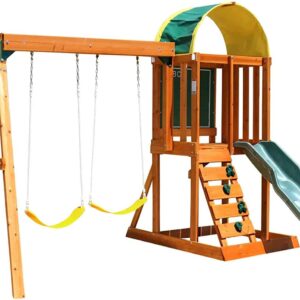 Install Only - Knightsbridge Plus Wood Complete Play Set - Leisure Installs