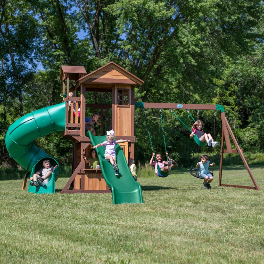 Tacoma Falls Swing Set - Leisure Installs