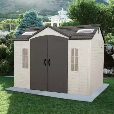 Lifetime 60202 8 x 10 Ft. Outdoor Storage Shed, Gray 