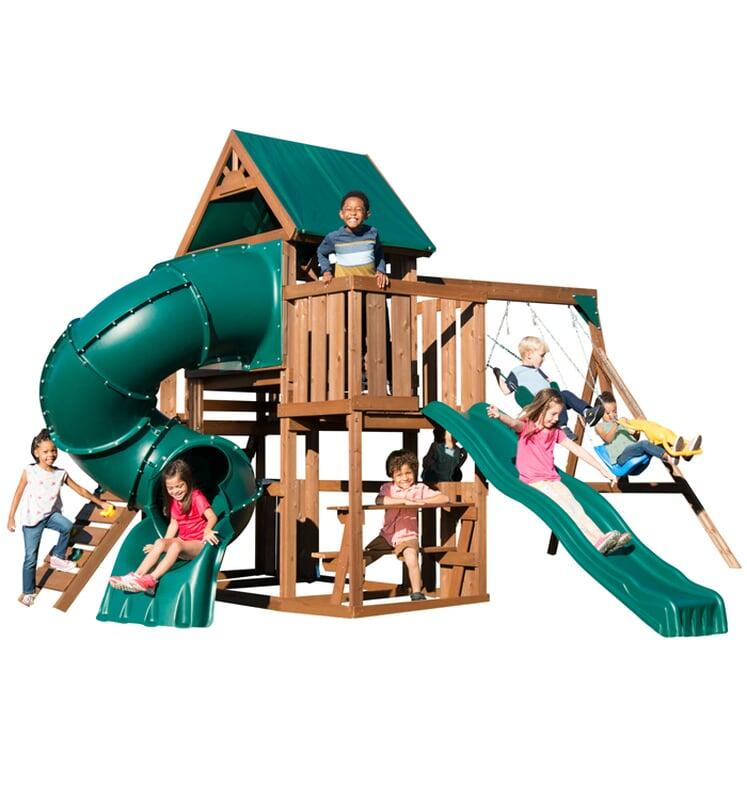 Install Only Tellico Terrace Wood Complete Playset Leisure Installs